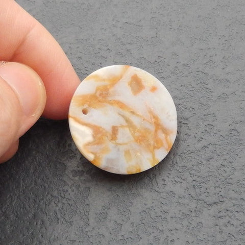 Natural Agate Pendant Bead 33x8mm, 13.2g