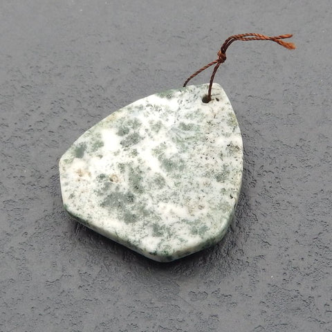 Perle pendentif agate, 45x40x7mm, 19.8g