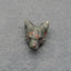 Natural African Blood Stone Carved Wolf Head Pendant Bead 23*17*10mm, 4.3g