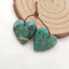 Natural Chrysocolla Earring Beads 25x25x5mm, 11.3g