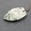 Perle pendentif agate, 49x29x7mm, 16.6g