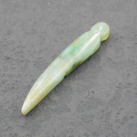 Chrysocolla 吊珠，49x8x6mm，3.6g