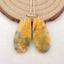 Natural BumbleBee Jasper Earring Beads 32x13x4mm, 5.5g