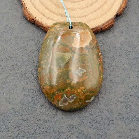 Perle pendentif Ryolite, 49x35x8mm, 20g