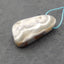 Perle pendentif en agate Crazy Lace, 29 x 16 x 8 mm, 6,3 g