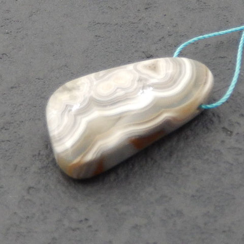 Perle pendentif en agate Crazy Lace, 29 x 16 x 8 mm, 6,3 g