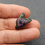 Natural Ruby and Zoisite Carved wolf head Pendant Bead 23*16*9mm, 4.6g