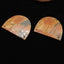 Paire de boucles d'oreilles Natural Red Creek Jasper, pierre pour la fabrication de boucles d'oreilles, 30x35x3mm, 14.1g