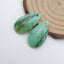 Natural Chrysocolla Earring Beads 28x15x5mm, 6.5g