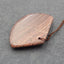 Natural Wood stone Pendant Bead 35x50x8mm, 16.6g