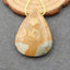 Perle pendentif Jaspe Image, 40x30x7mm, 12.9g