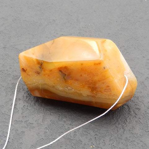 Natural Ocean Jasper Pendant Bead 52x27x23mm, 49.2g