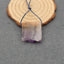 Natural Amethyst Pendant Bead 25x23x3mm, 7.8g