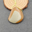 Perle pendentif en jaspe, 40x34x7mm, 15g