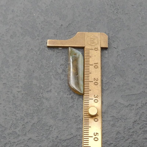 拉长石吊坠珠，28x8x4mm，2.2g