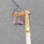 Natural Amethyst Pendant Bead 25x23x3mm, 7.8g