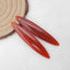 Natural Red Agate Earring Beads 50x10x4mm, 6.5g