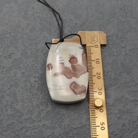 Natural Chohua Jasper Pendant Bead 38x25x10mm, 18.5g