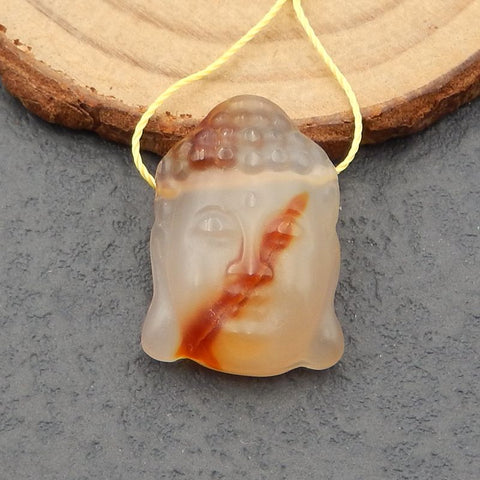 Perle pendentif bouddha en agate rouge, pendentif en pierres précieuses naturelles Vente en ligne ! -, 25x17x7MM