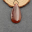 Natural Red Agate Pendant Bead 44x22x4mm, 7.1g