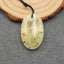 Natural Prehnite Pendant Bead 29x18x6mm, 5.7g