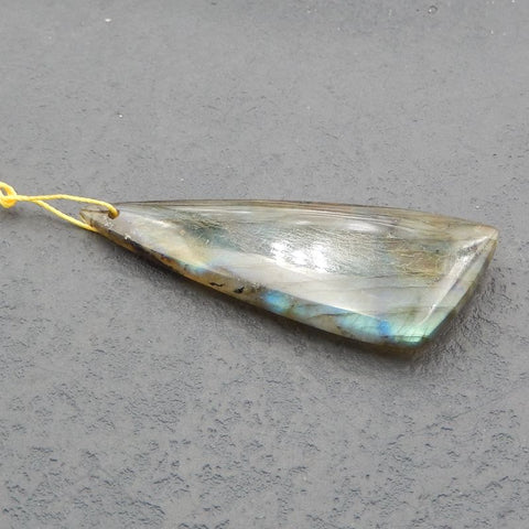 Perle pendentif en labradorite naturelle, pendentif en pierres précieuses naturelles Vente en ligne ! - 60x22x7MM