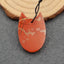 Natural Red River Jasper Pendant Bead 30x20x3mm, 4.7g