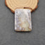 Natural Ocean Jasper Pendant Bead 39x29x7mm, 17.8g