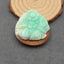 Natural Chrysoprase Carved flower and butterfly  Cabochon 42x38x10mm, 21.4g