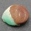 Natural Chrysoprase Carved flower and butterfly  Cabochon 42x38x10mm, 21.4g