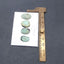 4 PCS Natural Turquoise Cabochons 15*9*3mm, 16*15*3mm, 4.4g