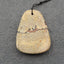 Perle pendentif en pierre gemme naturelle Chohua Jasper, 45x33x8mm, 17.6g