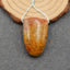 Perle pendentif en agate rouge des États en guerre naturels, 31 x 20 x 8 mm, 9,3 g