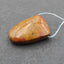 Perle pendentif en agate rouge des États en guerre naturels, 31 x 20 x 8 mm, 9,3 g