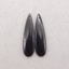 Natural Obsidian Gemstone Earring Beads, Semi Precious Stone,Jewelry DIY Making,Gemstone Wholesale,43x11x4mm,5.6g