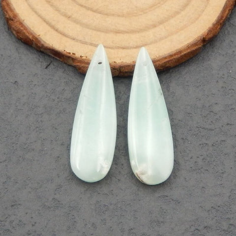 Natural Chrysoprase Earring Beads 35*11*4mm, 5.4g