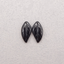 Natural Obsidian Gemstone Carved Leaf Shape Earring Beads, Semi Precious Stone,Gemstone Wholesale,21x11x4mm,2.3g