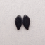 Natural Obsidian Gemstone Carved Leaf Shape Earring Beads, Semi Precious Stone,Gemstone Wholesale,21x11x4mm,2.3g