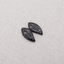 Natural Obsidian Gemstone Carved Leaf Shape Earring Beads, Semi Precious Stone,Gemstone Wholesale,21x11x4mm,2.3g