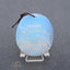 Perle pendentif en pierre précieuse d'opalite sculptée, 45 x 24 x 4 mm, 8,3 g