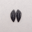 Natural Obsidian Gemstone Carved Leaf Shape Earring Beads, Semi Precious Stone,Gemstone Wholesale,23x12x4mm,3.5g