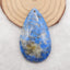 Natural Lapis Lazuli Pendant Bead, 52x30x7mm, 18.8g