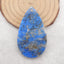 Natural Lapis Lazuli Pendant Bead, 52x30x7mm, 18.8g