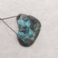 Natural Turquoise Double Holes Gemstone Pendant Bead,Drill Gemstone Pendant,36×25×3mm,4g