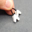 Natural White Agate Earring Beads 14*12*11mm, 3.2g