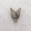 Handmade Carved Natural Labradorite Wolf Head Pendant,22x17x10mm, 3.4g