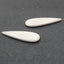 Natural White Agate Earring Beads 46x13x4mm, 13.6g