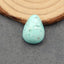 Cabochon de pierres précieuses turquoise, 19 x 14 x 7 mm, 16 carats