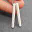 Natural White Agate Earring Beads 44*5*5mm, 4.0g