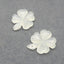 Natural Nephrite Jade Carved leaf Earring Beads 29x25x5mm, 9.0g